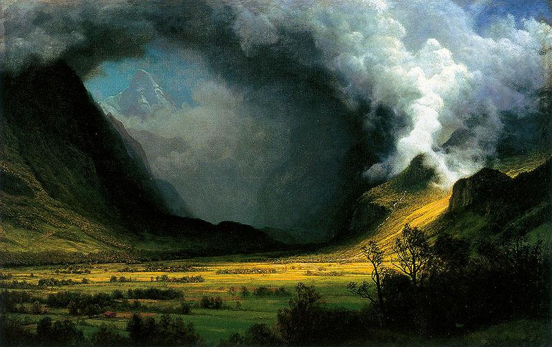 Albert Bierstadt Storm in the Mountains